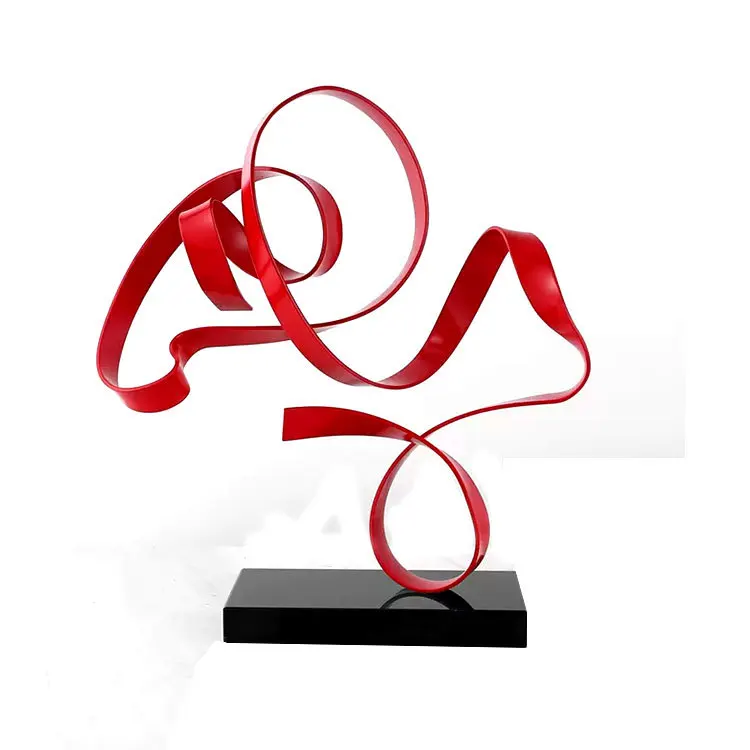 

Simple light luxury art streamer ornament model house decoration creative home decoration