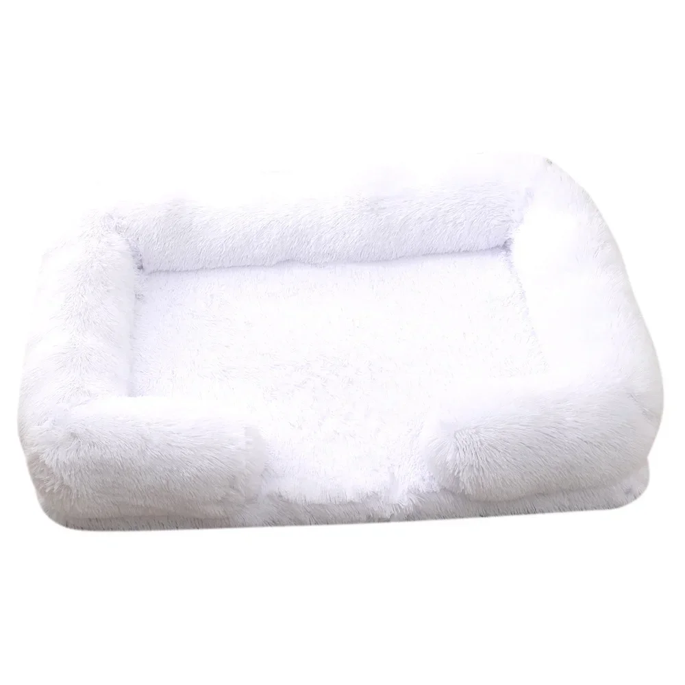 Lit Orthopédique en Mousse à Mémoire de Forme pour Chien, Lit en Bois Fcam, Refroidissement, Peluche, Coton PP