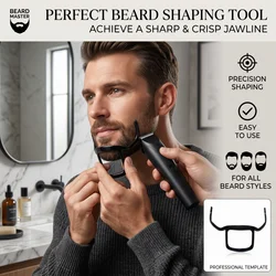 1pc High Quality Practical plastic Men's Beard Shaping Beard Shaper Tool Neckline Guide Easy Clean and Carry Out Beard Shaper