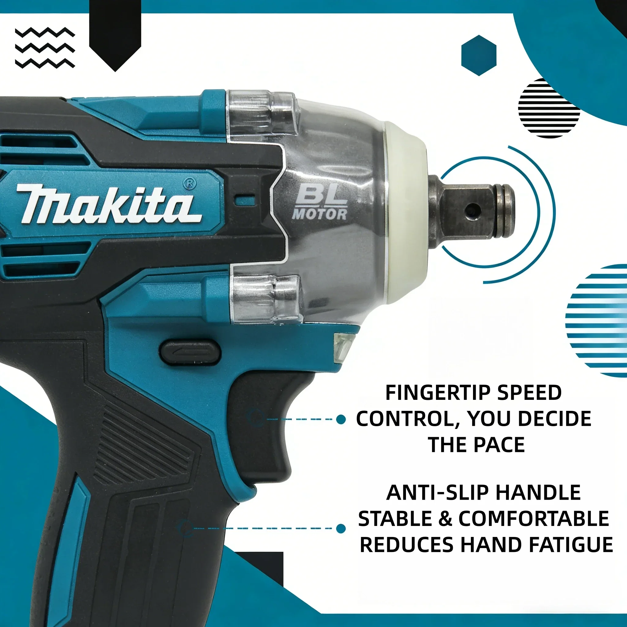 Makita TW004G 40V XGT LXT Brushless Impact Wrench - High Torque Socket Wrench (Bare Tool)