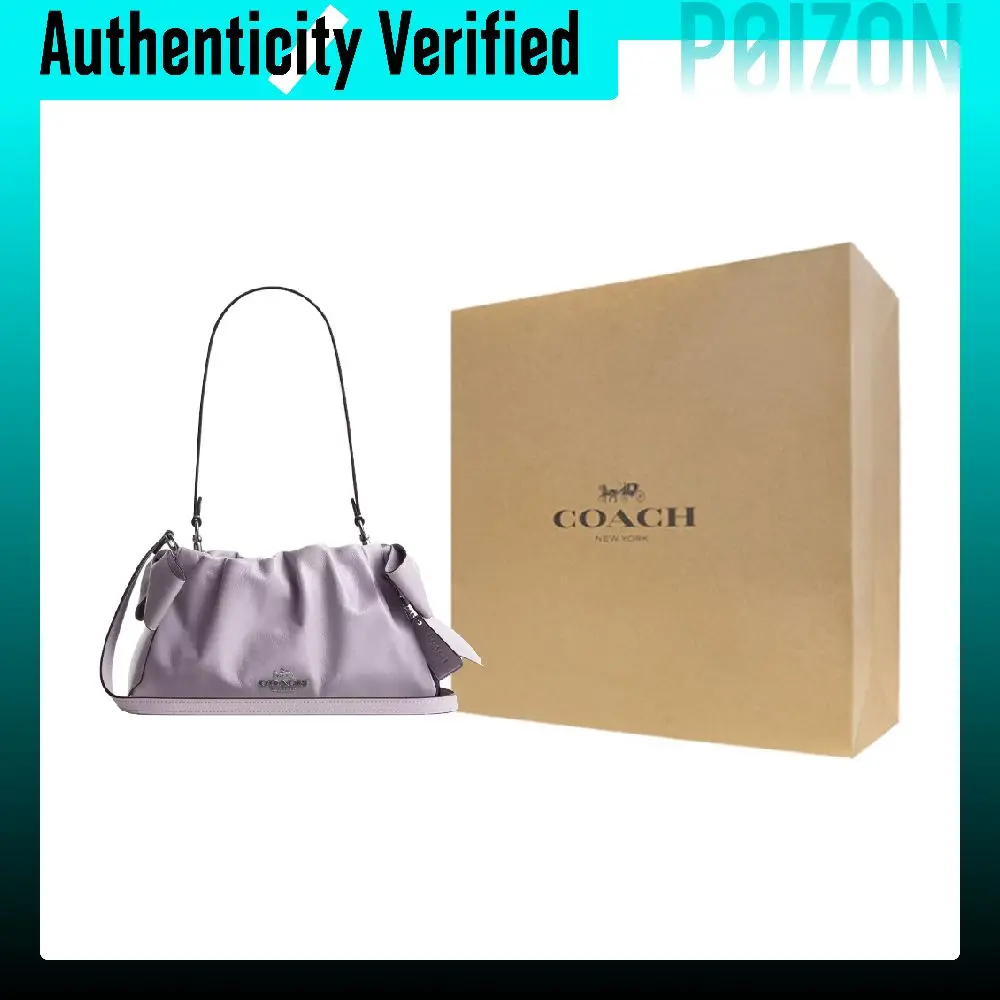 COACH Faye Leather Portable Crossbody Bag Shoulder Bags Medium Women's Silver & Light Amethyst CDY95-SVYW6