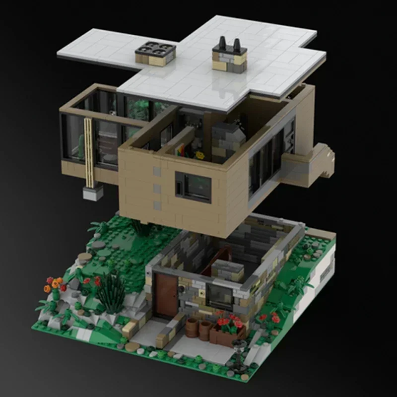 Moc blocos de construção vista rua modelo celebridade cabine tijolos técnicos diy montagem brinquedos construção para crianças presentes do feriado