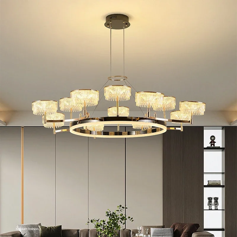 2025 New Nordic Living Room Led Pendant Light Is Suitable For Modern Dining Rooms Bedrooms Height Of Chandelier Can Be Adjusted