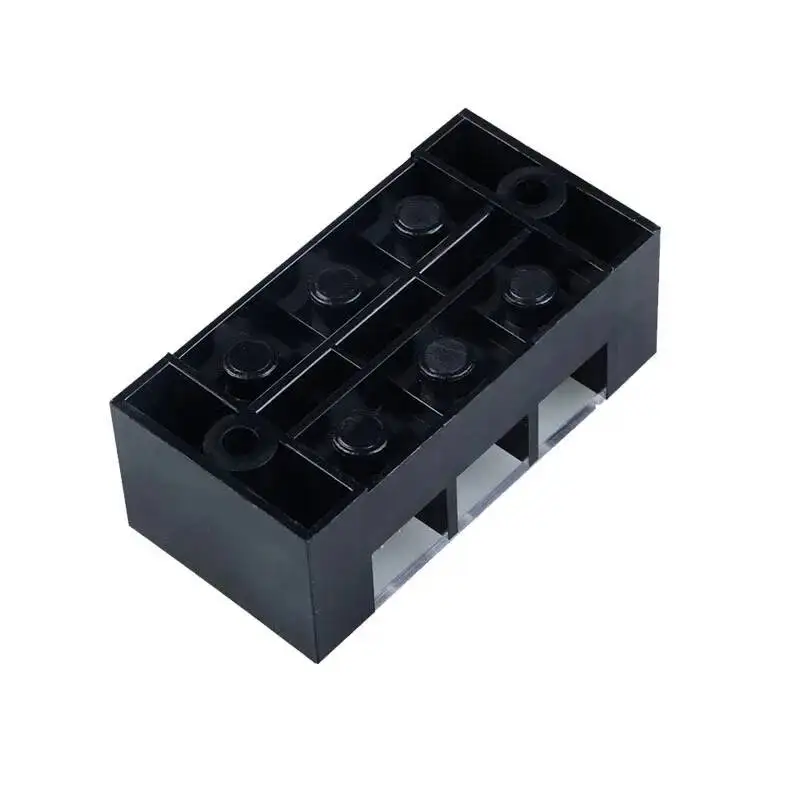 2pcs TBC-6003 60A 3P 6 Screws Connector Terminal Block Board Wire Wiring Connectors Fixed Terminals Pin Line 3 Poles 0.5-6mm2