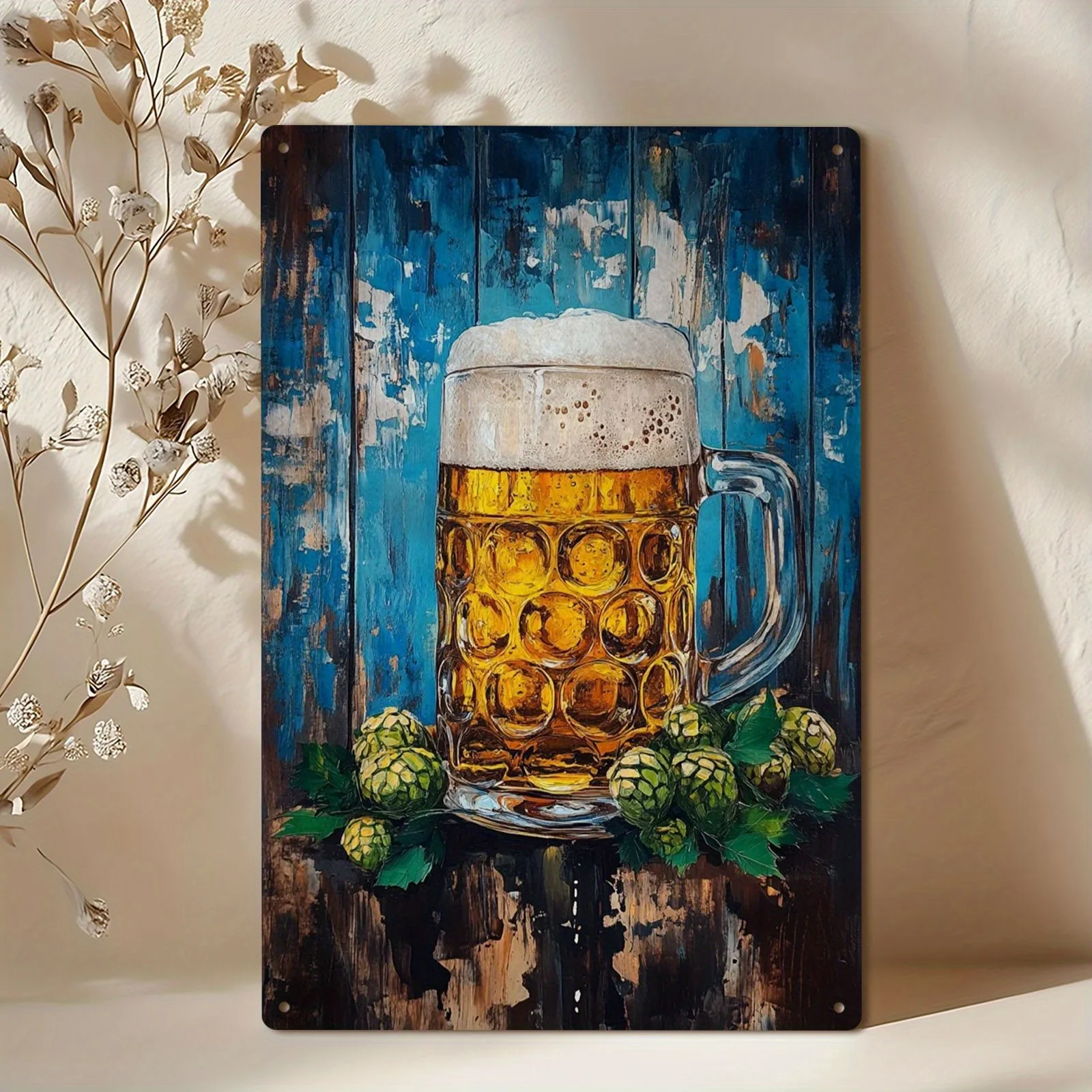 Cartel de chapa de Metal Vintage alemán Oktoberfest, cartel de cerveza bávara con jarra de 1 litro, decoración de Pub alemana Retro, Heavy-Du, 1 ud.