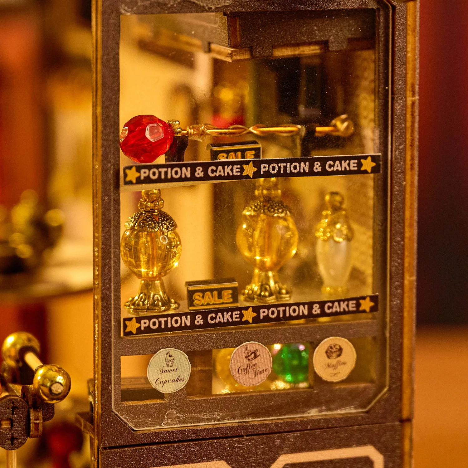 مجموعة أدوات Coffee House DIY - هدية إبداعية مضيئة ثلاثية الأبعاد مصنوعة يدويًا لعيد الميلاد وعيد الحب #5