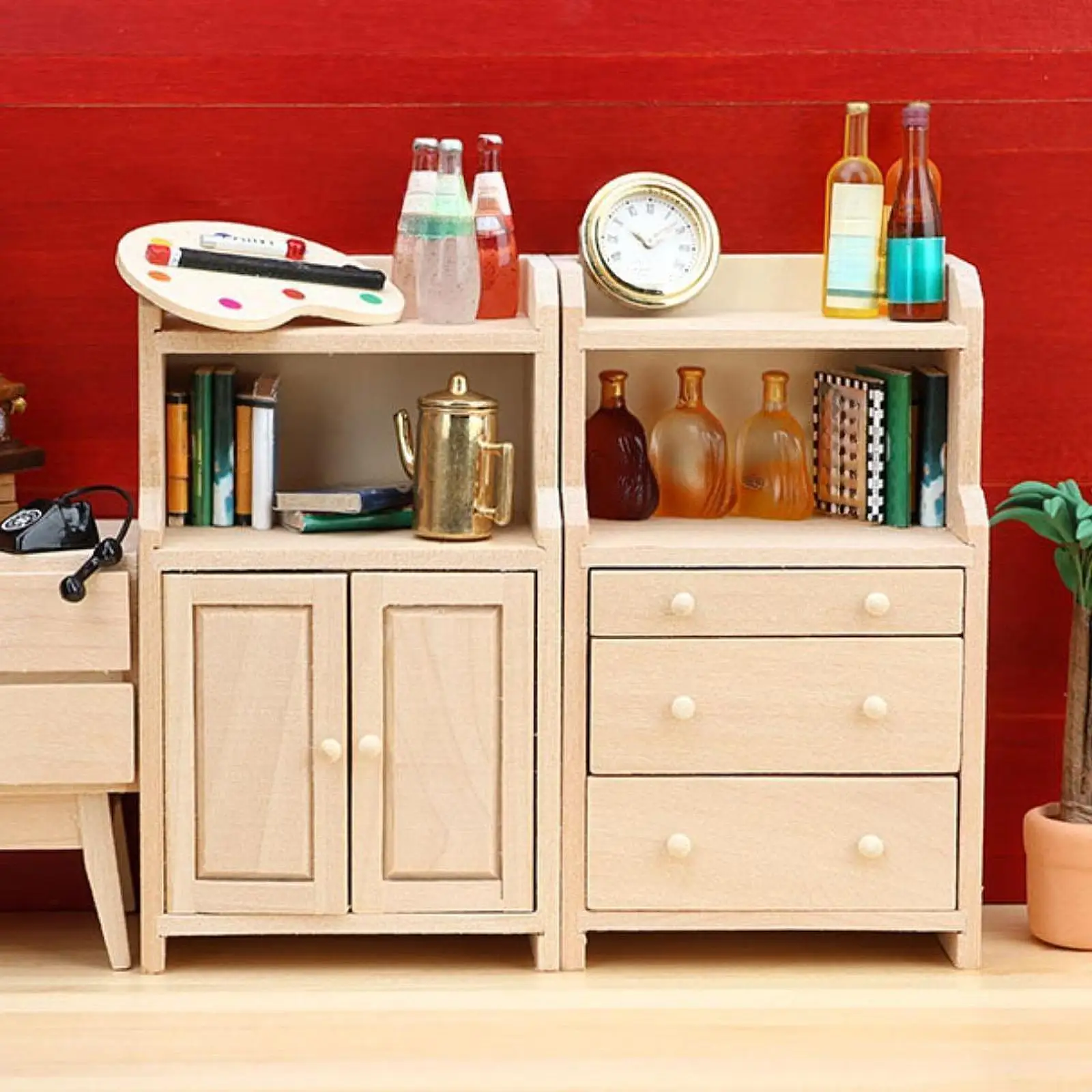 

1:12 Scale Dollhouse Cabinet Model for Living Room Bedroom Home