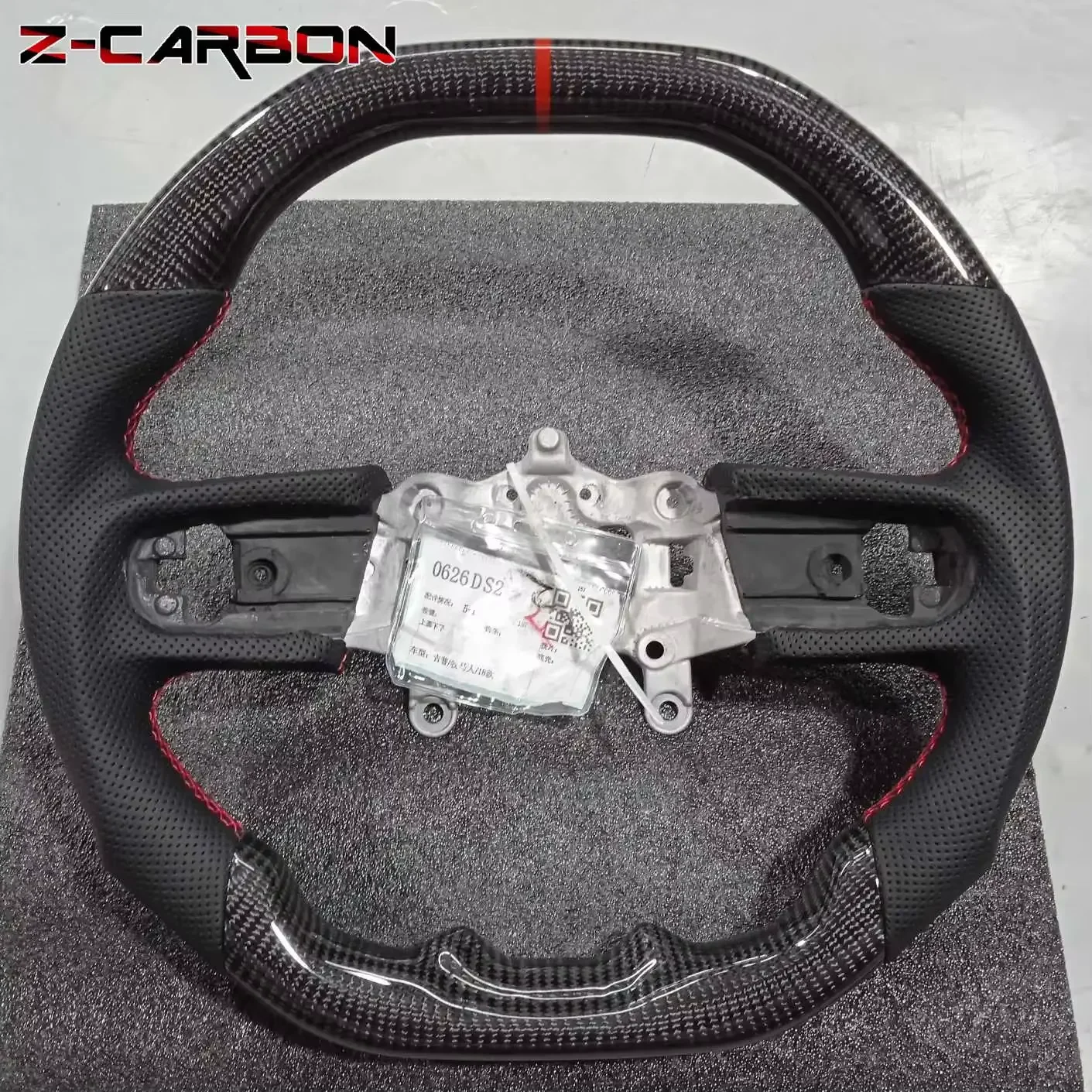 Verwarmd stuurwiel voor Jeep Wrangler JL 2018-2024 Mat Carbon Fiber stuurwiel Gepersteerd lederen auto-accessoires
