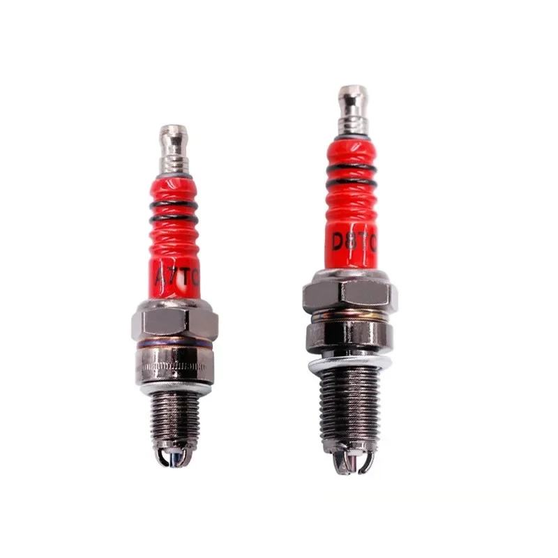 Motorcycle Spark Plug A7TC D8TC 110 125 150 Three-claw Three-stage Energy-saving for Pedal Curved Beam Knight Moped Universal