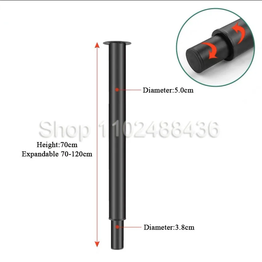 RV Lifting Table Legs High 56-120cm for Table Desk Bench Top Bar Leg Feet RV Telescopic Feet