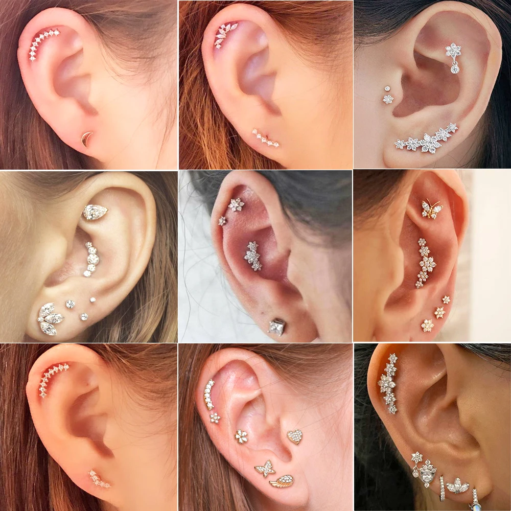 1 adet paslanmaz çelik Cz kula - Body Jewelry Barbell incelemesi ve fiyatı