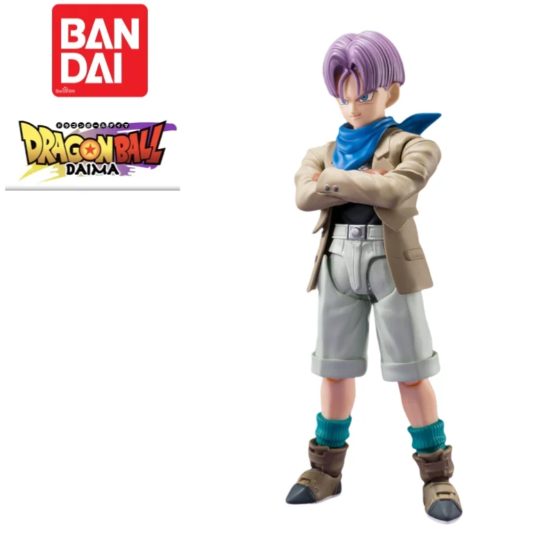 

В наличии 100% натуральная оригинальная фигурка Bandai Dragon Ball S.h.figuarts Trunks, модель аниме, товары, экшн-фигурки, украшения