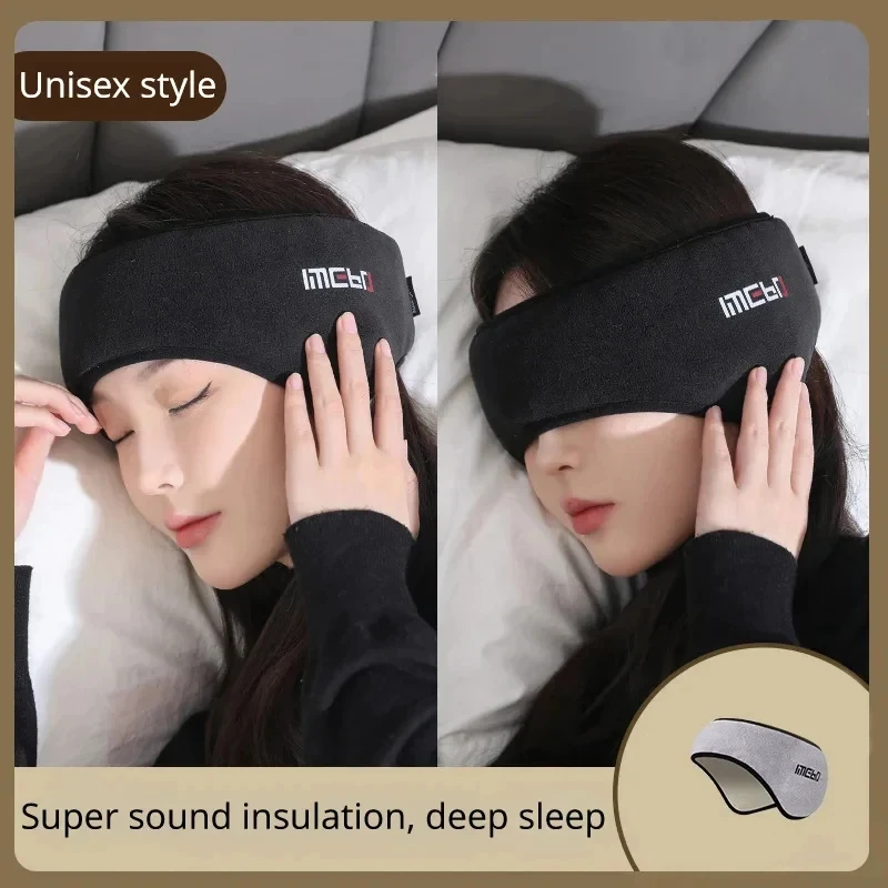 Maschera per dormire oscurante con paraorecchie per rilassarsi paraorecchie per dormire Set di auricolari per dormire benda antirumore per dormire