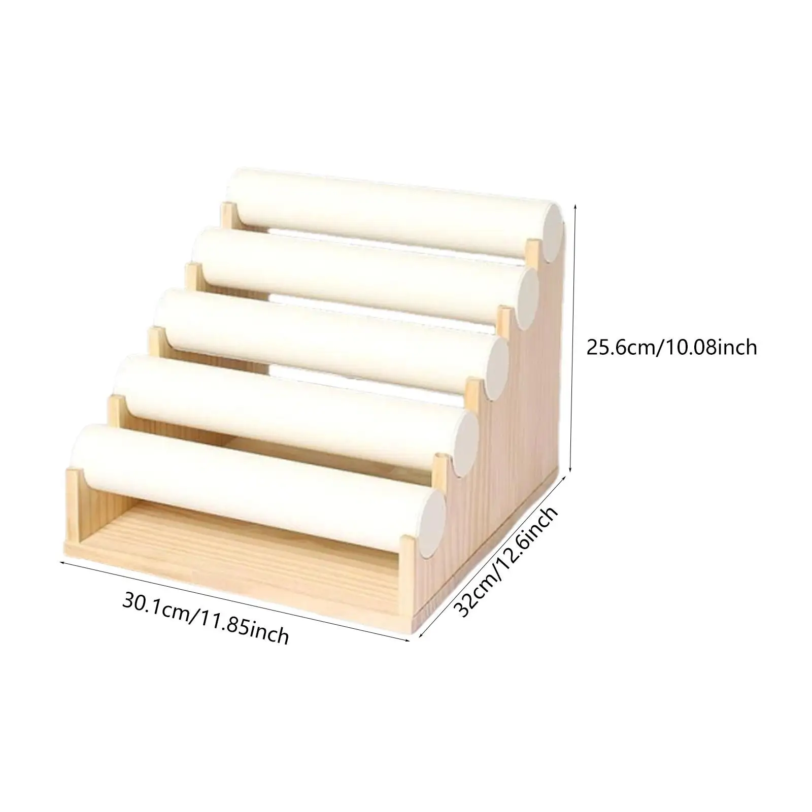 حامل عرض الأساور مكون من 5 طبقات لغرفة النوم على سطح الطاولة