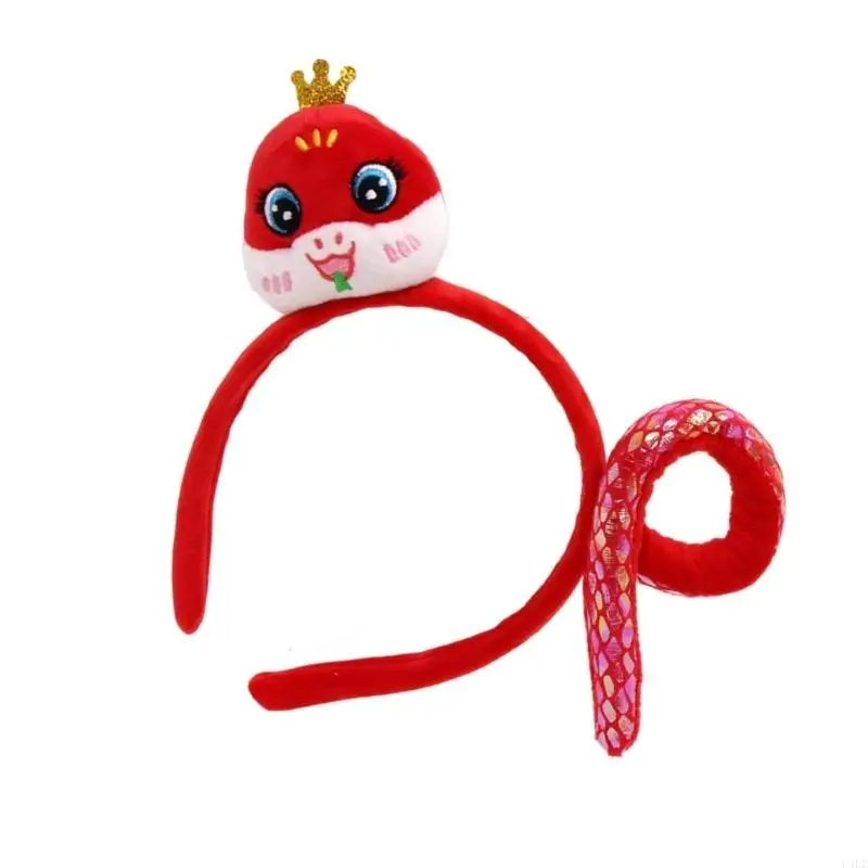 U4LE Băng đô hình rắn hợp thời trang Phụ kiện tóc ngày lễ Mũ sắt dành cho cá nhân thời trang