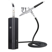 Personal Rechargeable Mini Wireless Airbrush And Compressor Kit Noiseless High Psi Super Works Type C Customized Ladys Gifts