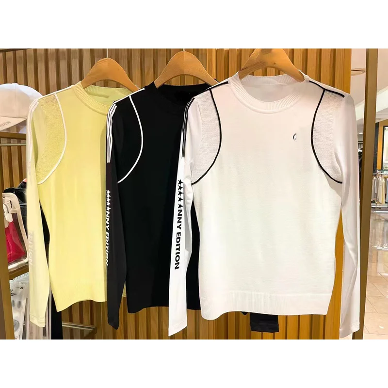 

Outdoors sports2025 New Summer golf Ice Silk Long Sleeve Sun Protection Women's Thin New POLO Shirt Jersey Golf Casual T-shirt B
