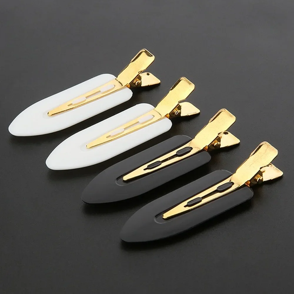 4pcs New Seamless Makeup Leaf Clip Liu Seaside Clip Gold-plated Luxury Pet Series Hair Clip Hairdressing Tools