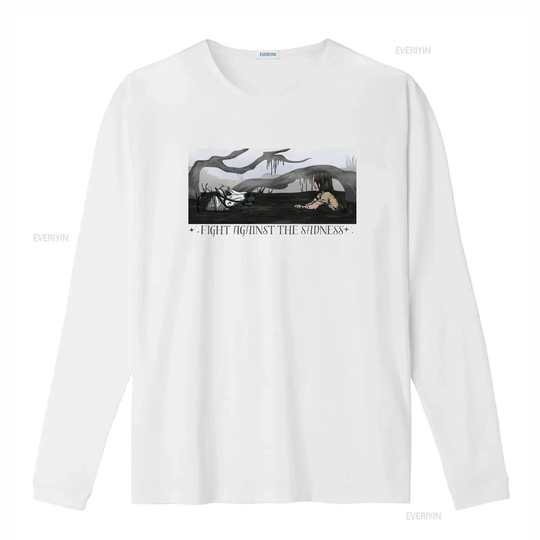 Fight Against The Sadness T shirt NeverEnding Story Artex 80's sci fi fantasy movie fan gift vintage Washed Stretched graphic