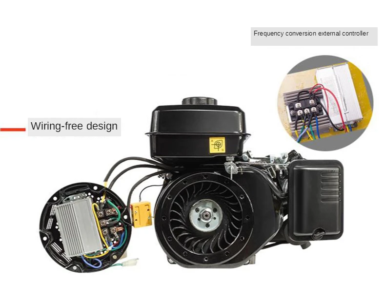 Range extender 48V car 60V/72V frequency conversion tricycle four-wheel car battery car charging generator 3KW 4KW 5KW 6KW