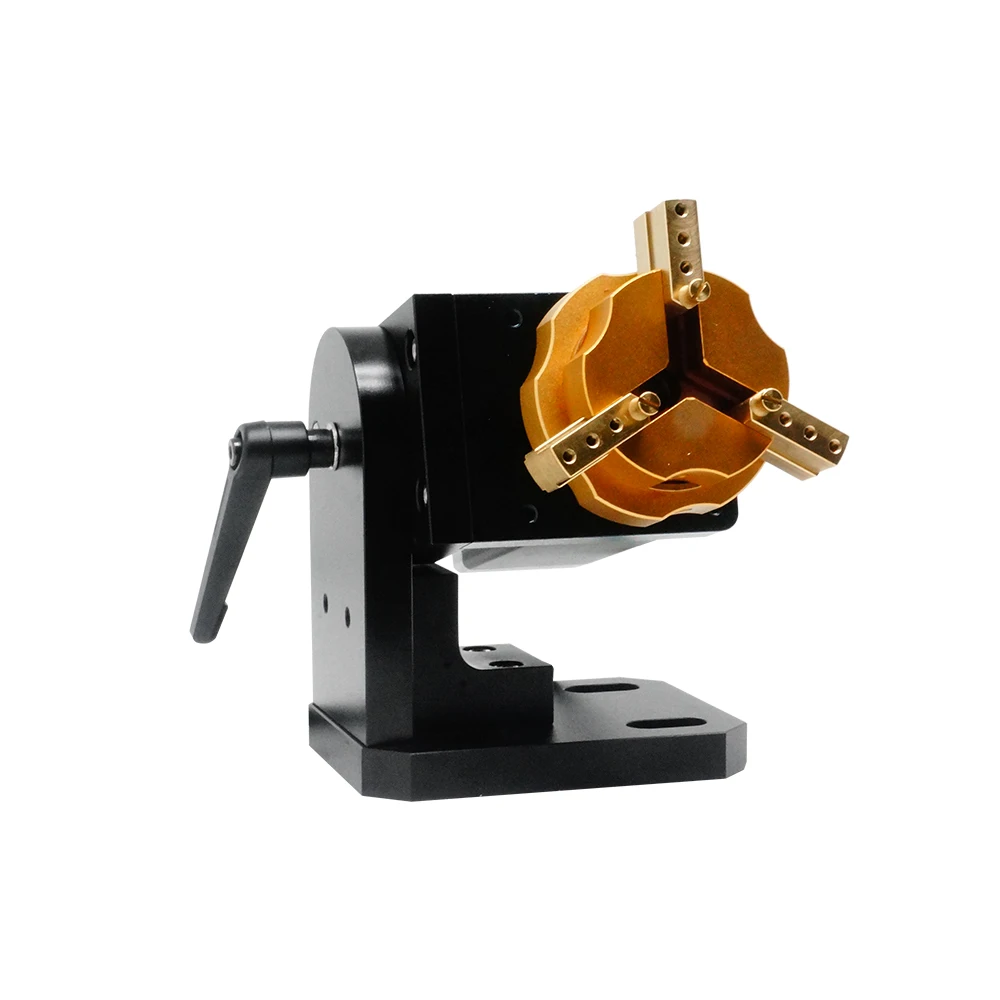 Ring Jewelry Rotary Axis With Copper Clamp Jig For Fiber Laser Carving Marking Engraving Machine