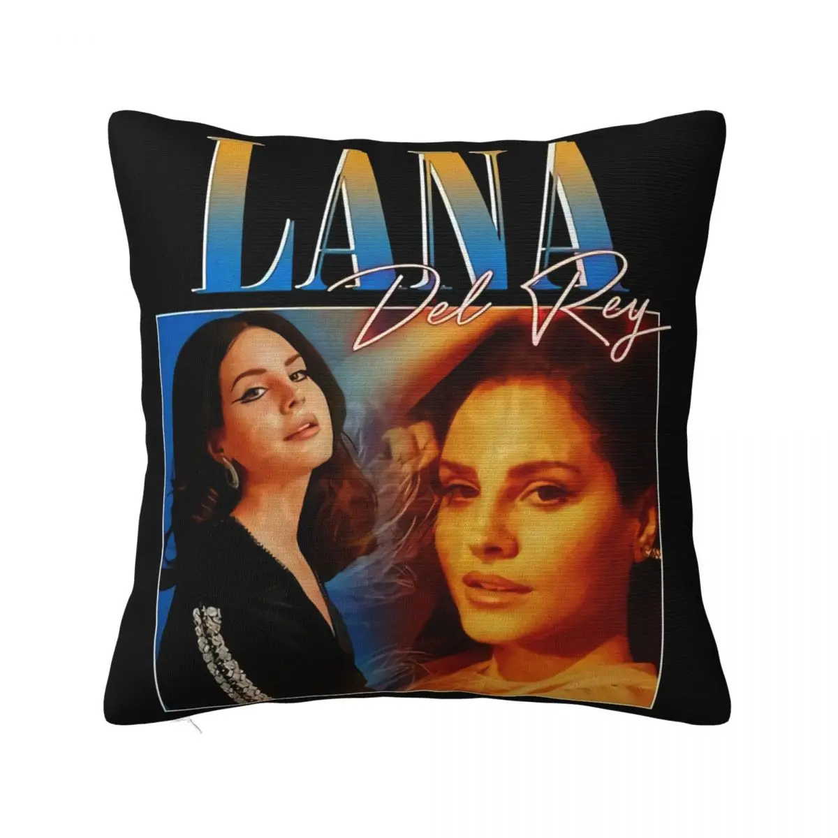 Lana Del Rey 90S Vintage Black Atmungsaktives Unisex Clothing Wome Humor Brand Pillow Case