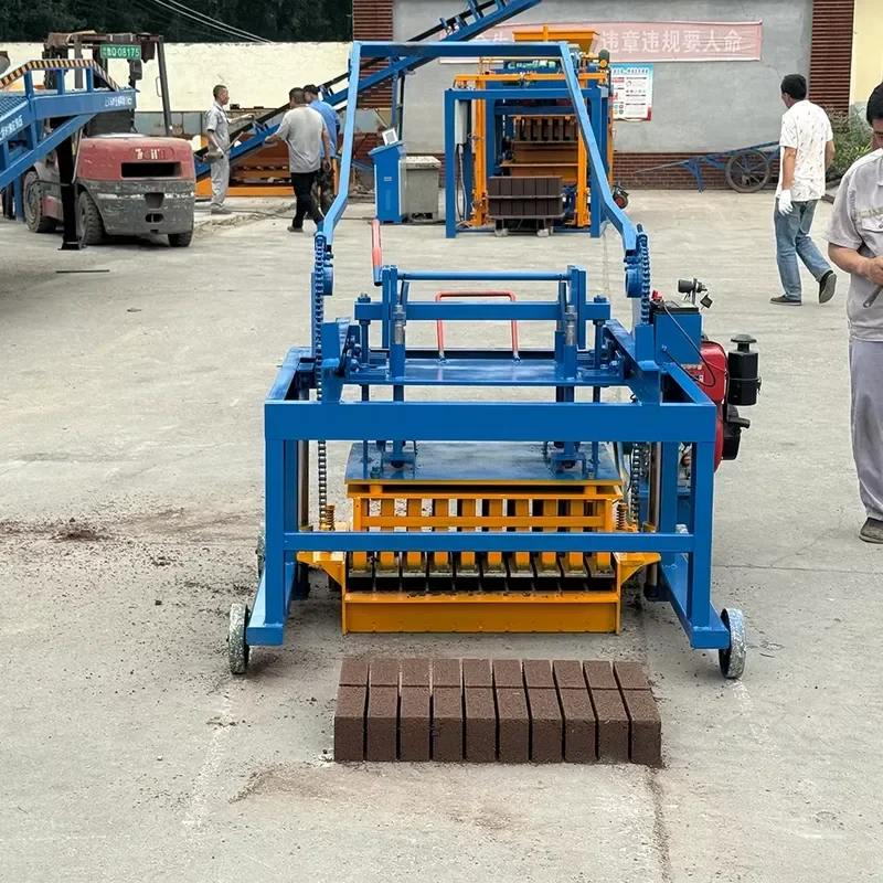 QMY4-45 Mobile Laying Concrete Brick Making Machine Hollow Solid Block Machine Semi Automatic Cheap Price