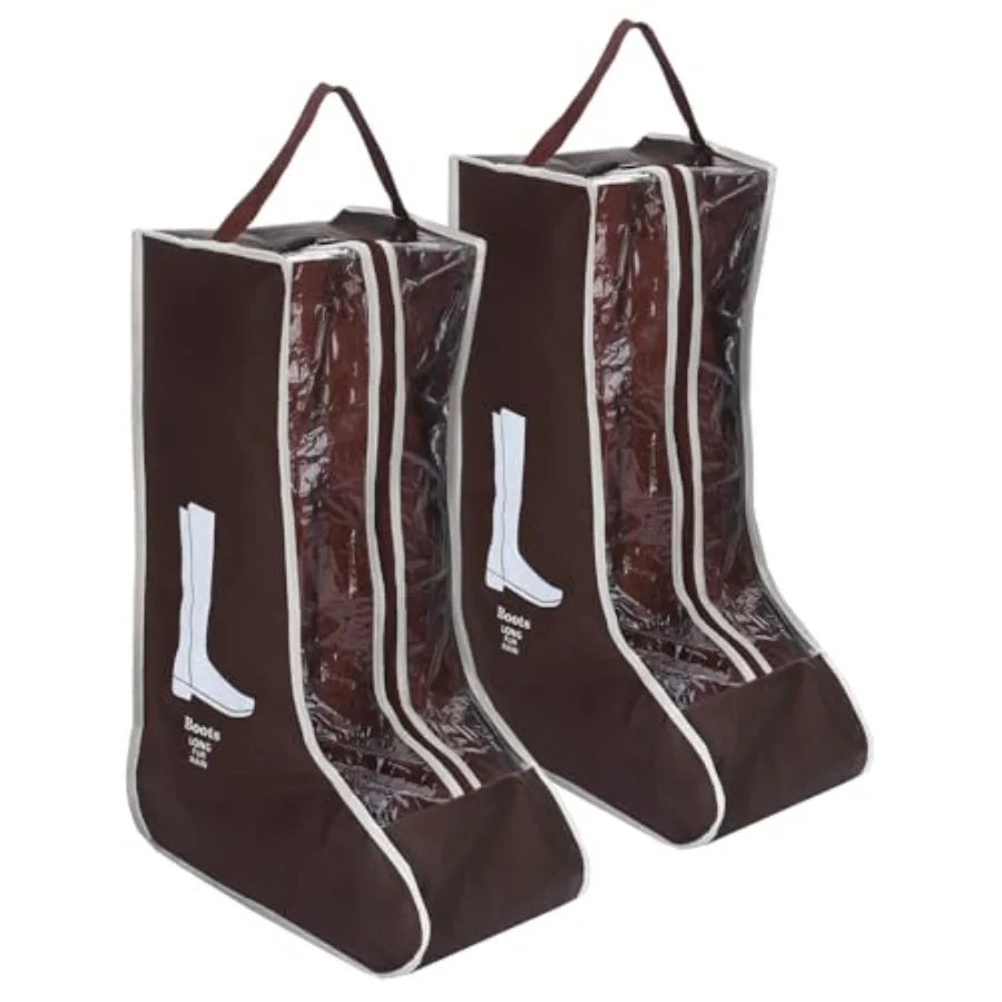 

2 Pcs Clear Boot Storage Bag, Plastic Tall Boot Bag, Shoe Bags for Travel, Clear Shoe Bags for Tall Boot Storage, Boot Bags for
