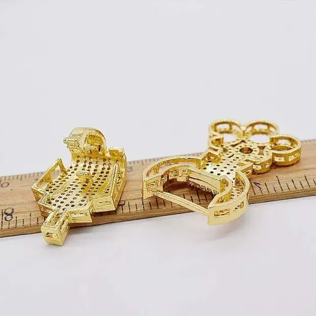 1piece Jewellery Connector18KGold Plated green blue beads Chain Clasp hooks DIY Making Necklace Bracelet Accessories