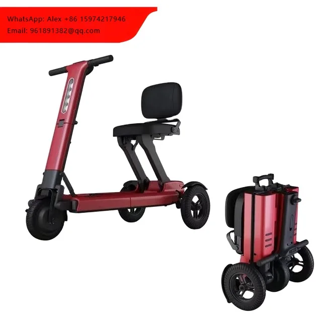 

High-End 150kg Three-Wheeled Electric Scooter Full Suspension Lithium Battery 200W Motor Folding Wheelchair Brushless Smart