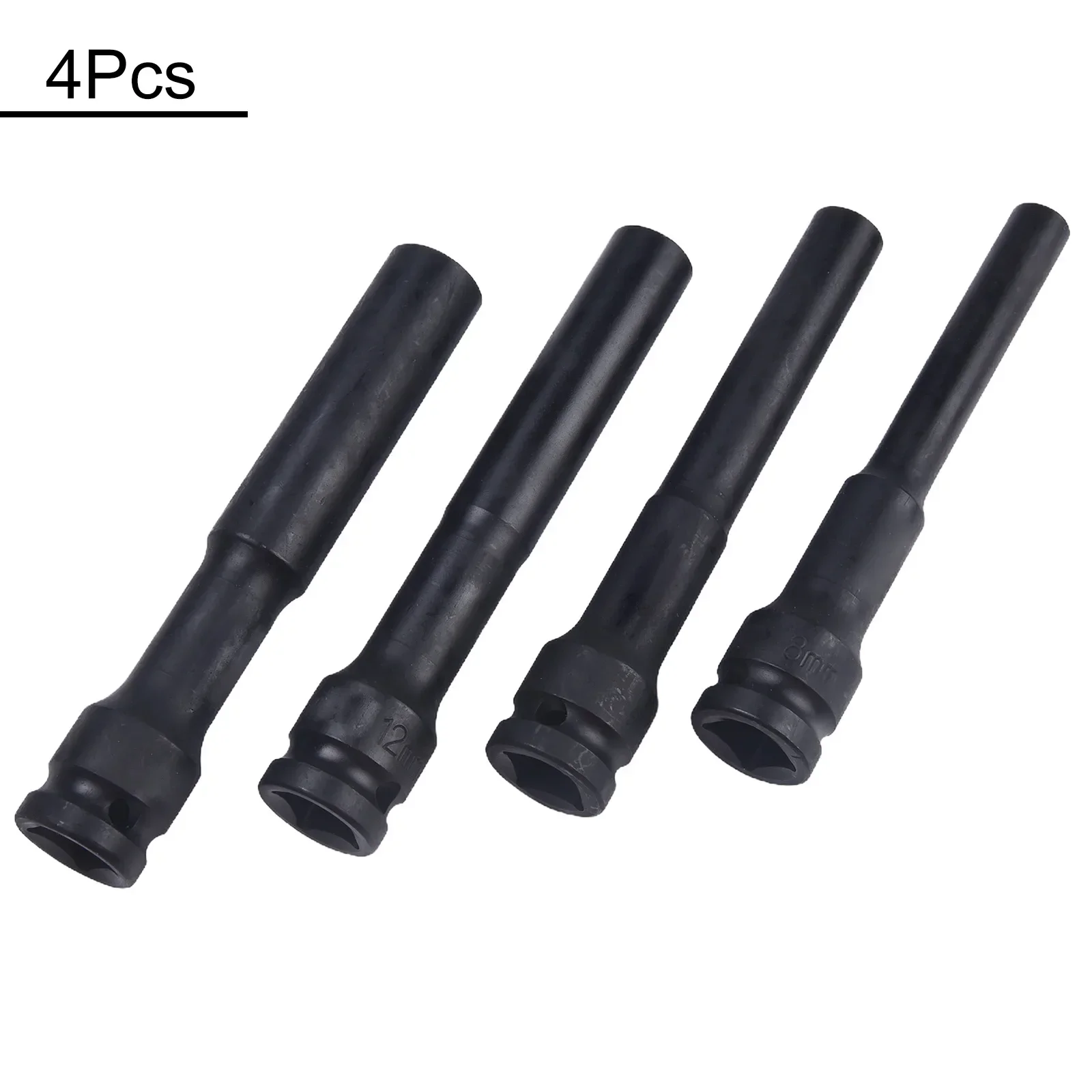 

4pcs 1 2 Drive Sockets Wrench Hex Socket Head 8-14mm Electric Hex Standard Wrench Adapter Screwdriver Bits Sockets