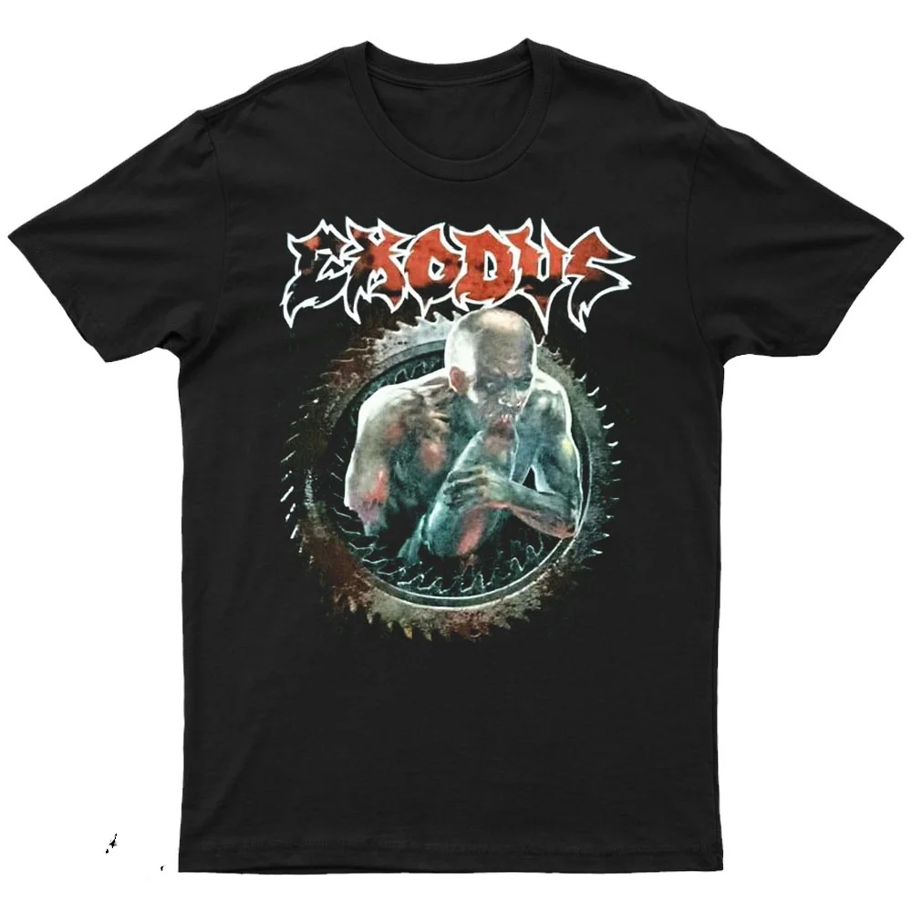 

2025 New EXODUS - SALT THE WOND Printed Unisex Street Fashion Trend Short Sleeved Pure Cotton Round Neck