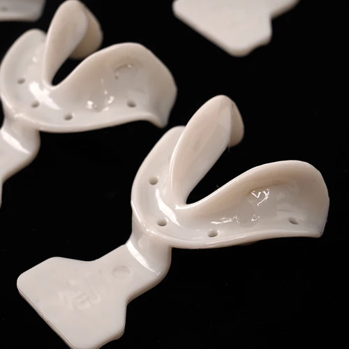 Imagen 2 del producto 17 Uds bandejas de impresión Dental bandejas de impresión de mandíbula Edentulous soporte de dientes Autoclavable completo