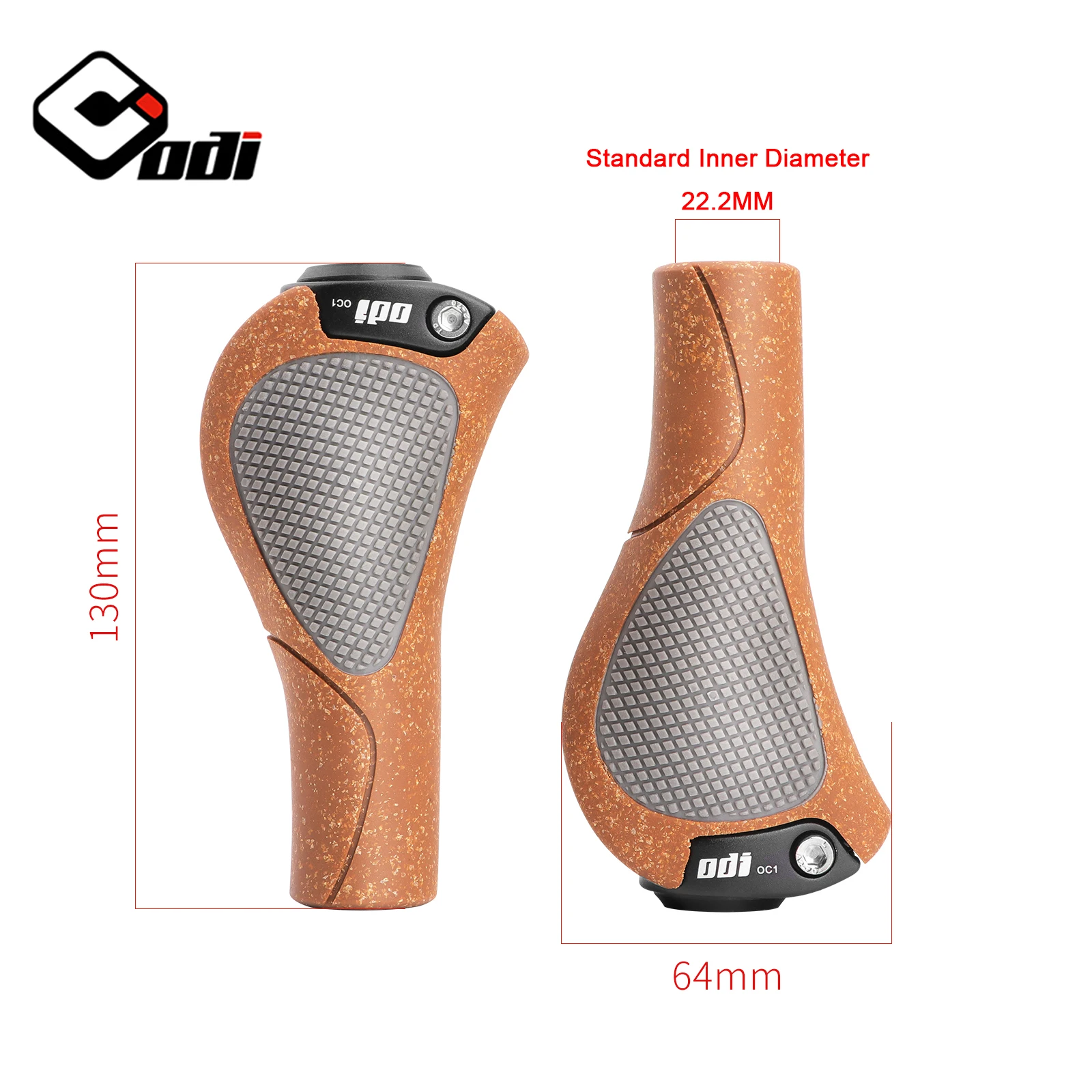 ODI OC1 Bicycle Ergonomic Grips Oak MTB Large Pad Bike Handlebar Cover Anti-Slip Grips Cycling Rubber Ball Handle Accessories