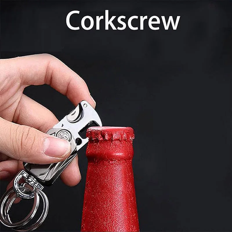 Metal Keychain Car Keychain Accessories Portable Durable Key Chain Ring Custom Keychain for Bottle Opener for Man Women