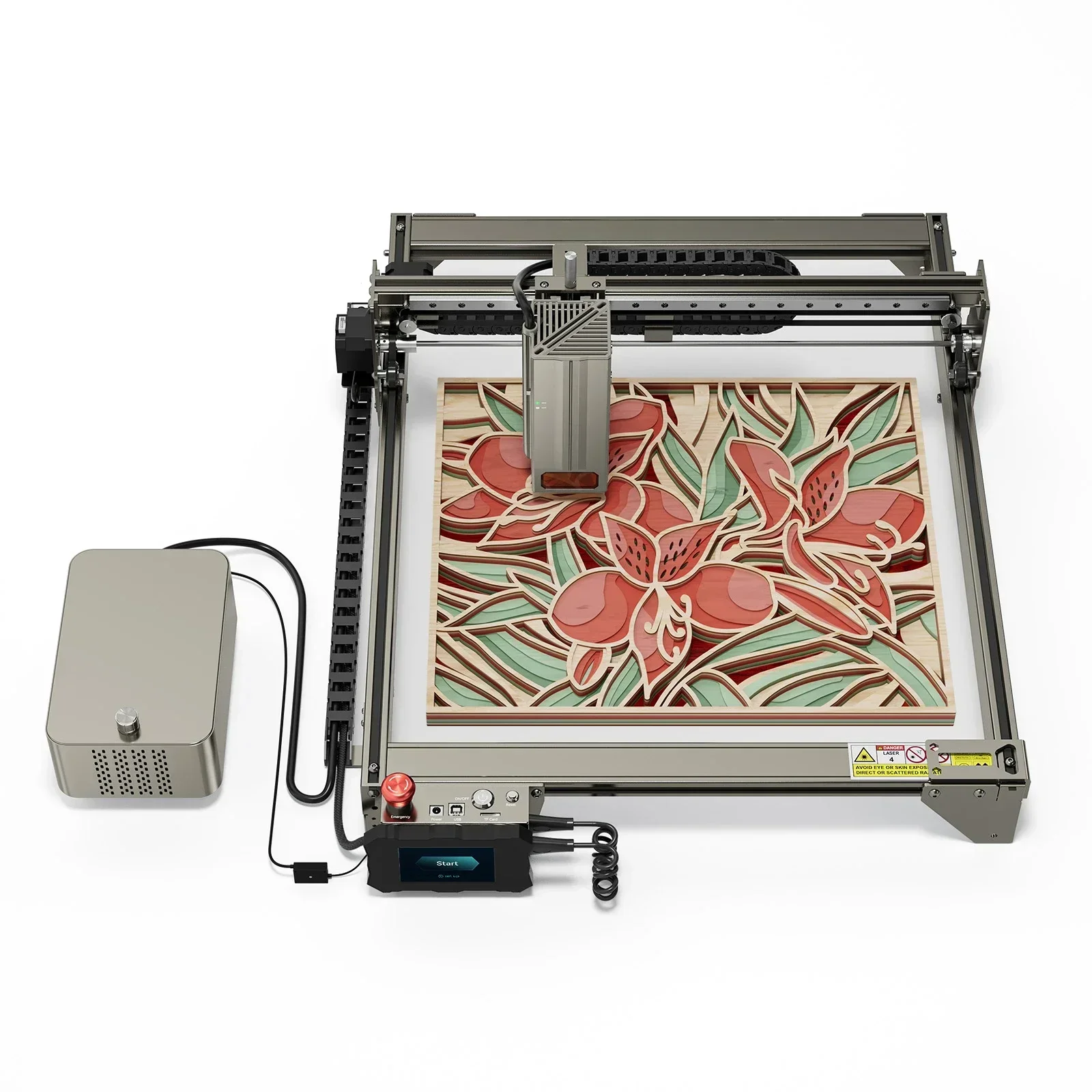 

S40 Pro Engraver High Power Engraving Machine Engraving Size 400*400mm Wood Metal Acrylic Cutting