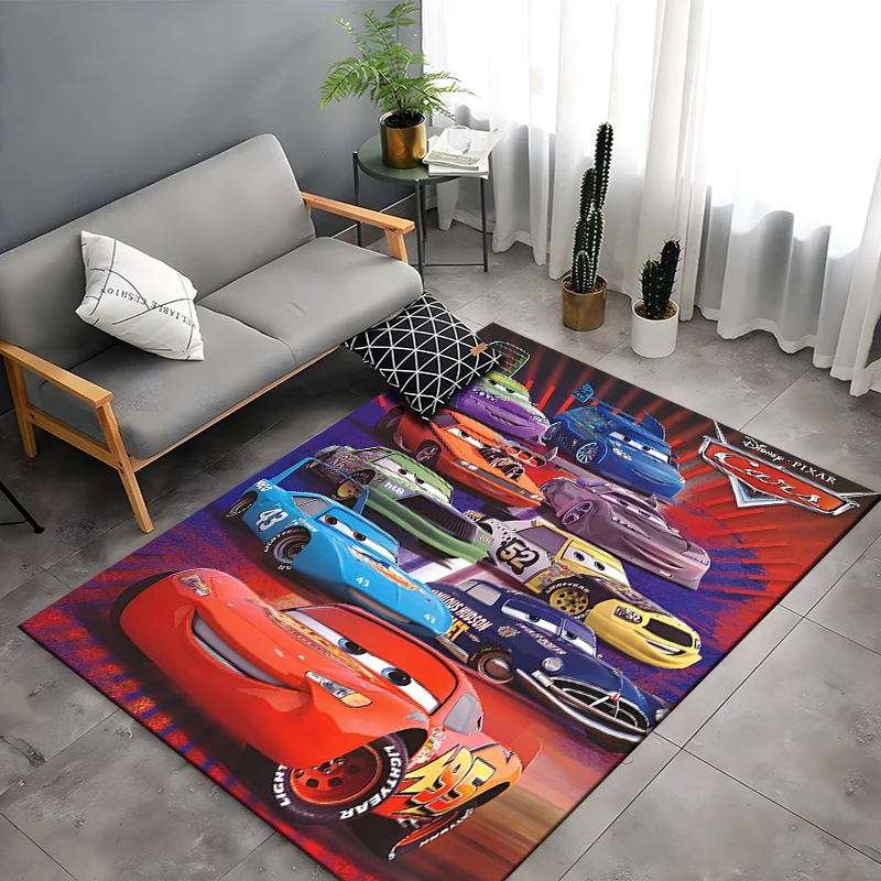 Disney Lightning McQueen Car Area Rugs Carpet for Home Living Room Children\'s Bedroom Sofa Doormat Kids Floor Mat Gift Potdemiel