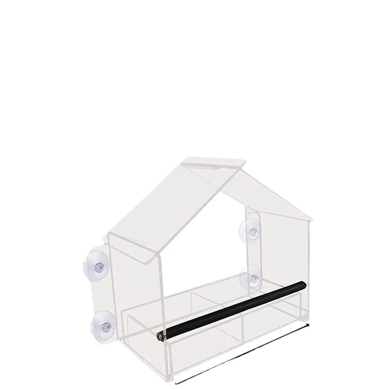 

Acrylic bird feeder, transparent bird cage, wall-mounted adsorption type bird's nest, pet bird feeding box, household goods