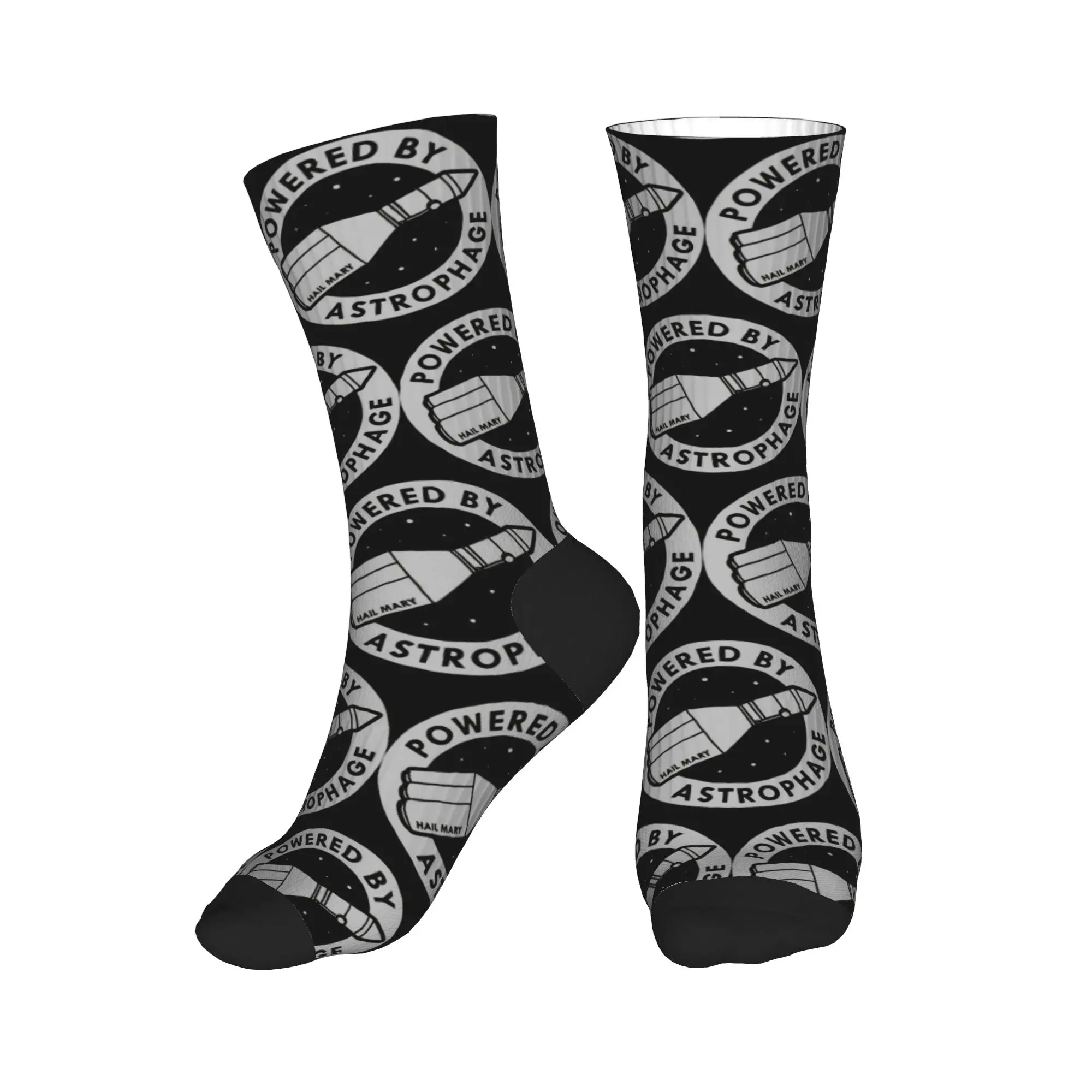 Project Hail Mary Powered Stockings Unisex Men  Socks Comfortable Gothic Socks Autumn Running Non-Slip Printed Socks Gift Idea