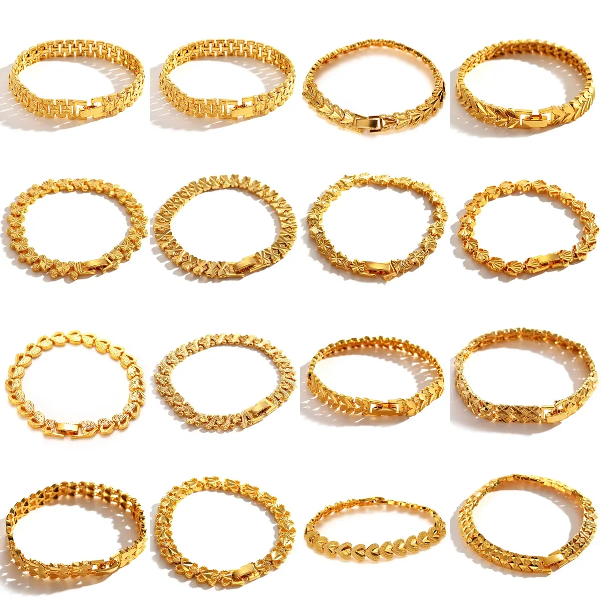 Braccialetti in vero oro 24 carati 999 Logo AU750 Catena per orologi in oro Sud-est asiatico Mano per uomo e donna Gioielleria raffinata Regalo di nozze in oro