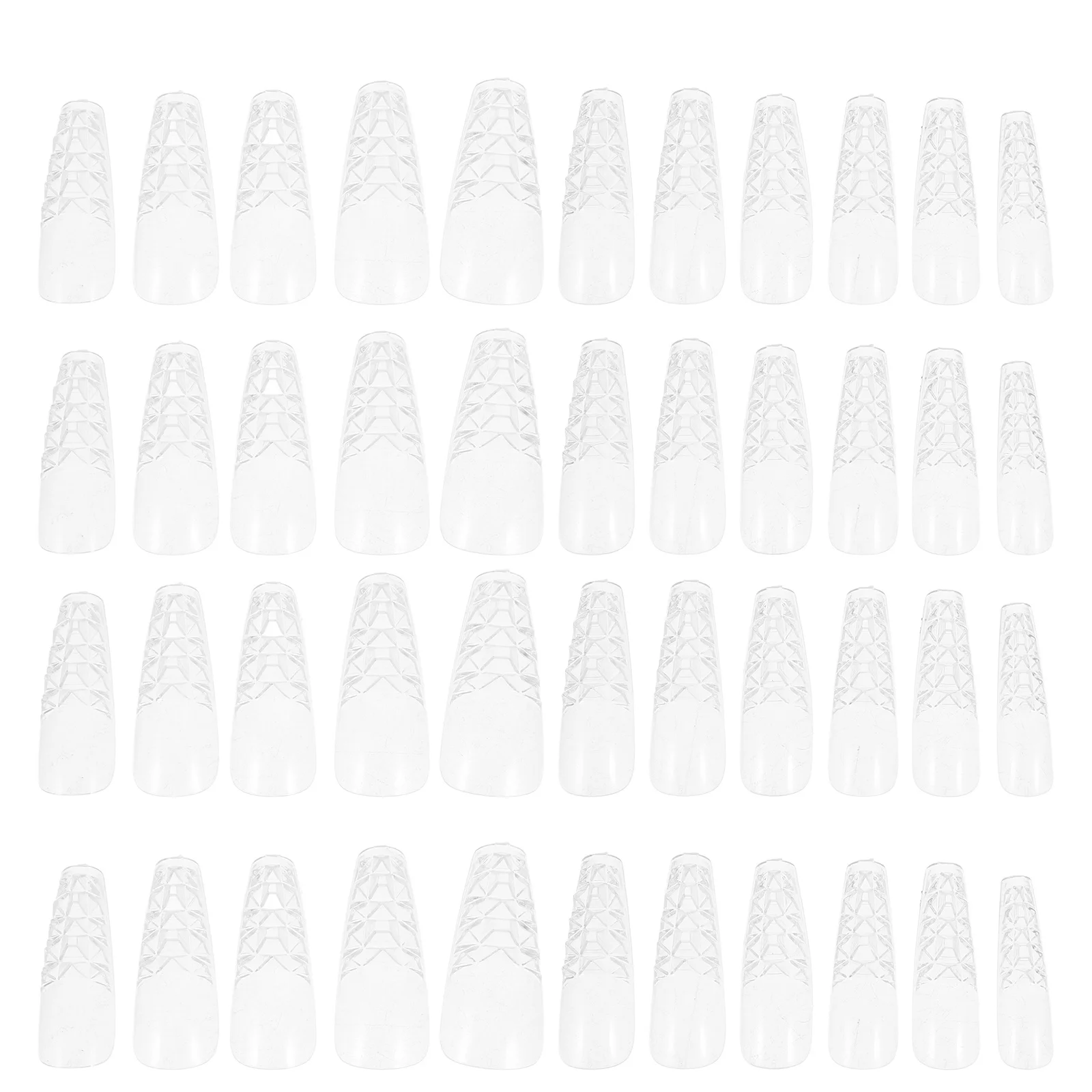 120 szt. Przezroczyste sztuczne paznokcie do naklejania, pełne pokrycie, tipsy dla kobiet, akcesoria do samodzielnego manicure, ozdoby do paznokci, tipsy.