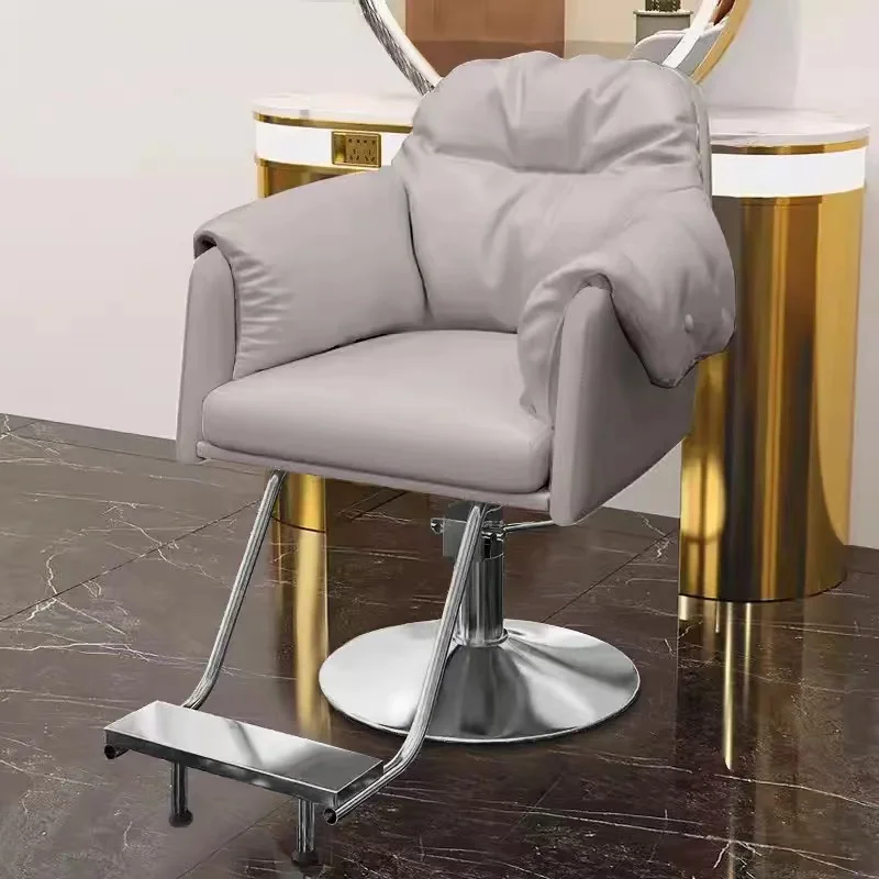 صالون البراز تصفيف الشعر كراسي الحلاق مضمد الشعر رفع قطب لهجة كراسي الحلاق الذراع ماكياج صالون الأثاث Stoel Lslfy
