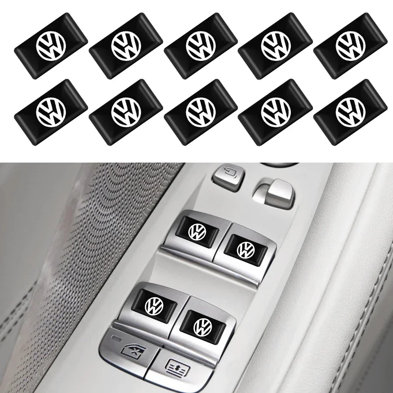 

10Pcs Car Styling 3D Epoxy Sweden Flag Sticker Emblem Decal Badge For Volkswagen VW Scirocco Jetta Beetle Golf Passat Tiguan