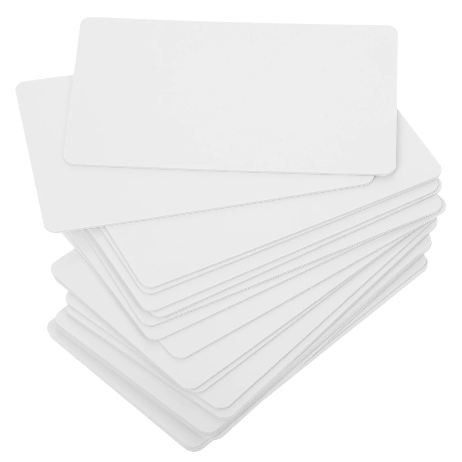 

20 Pcs Print White Card Blank Identification Cards Control Badges Business Double Sided Printers Pvc Debit