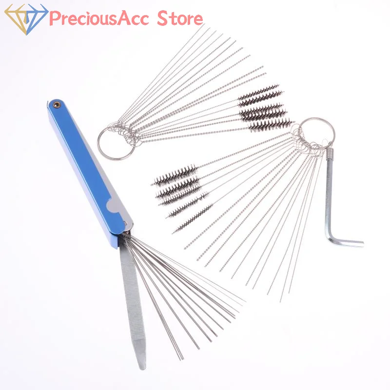 

1 комплект, инструмент для чистки карбюратора, карбоновая грязь, очищающие иглы, щетки для автомобиля, мотоцикла, квадроцикла, сварщика, карбюратор, бензопила