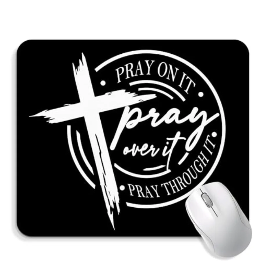 

Christian Mouse Pad - er Office Desk Mousepad, Prayer Religious Office Decor, Christian Gifts for Women, Coworker Gifts, Gift f