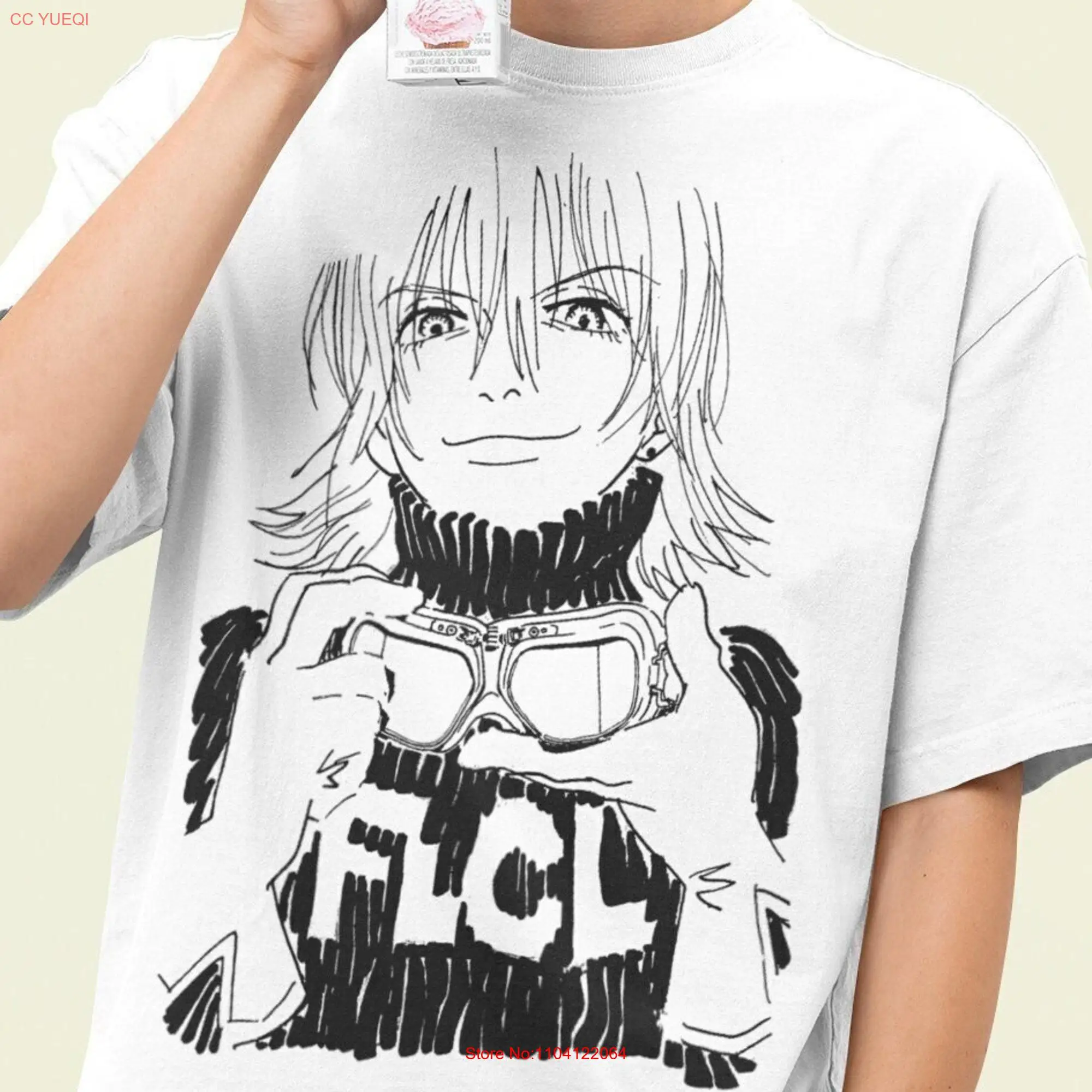 FLCL Anime T Shirt Haruko Haruhara Lord Canti Fooly Cooly 90s Vintage Furi Kuri Retro Manga long or short sleeves