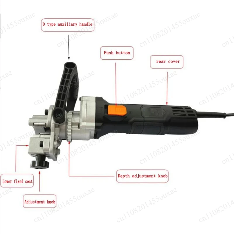 220V Portable Pipe Beveler, Handheld Electric Pipe End Chamfering Tool for Welding