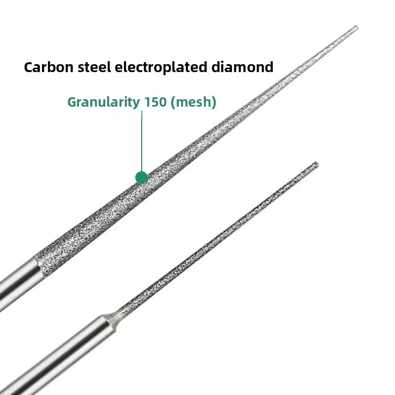 3mm Diamond Grinding Bit Rotary Tool Accessories for Glass Stone Jewelry Carving Engraving Polishing  Drill Mounted Points 3.0mm