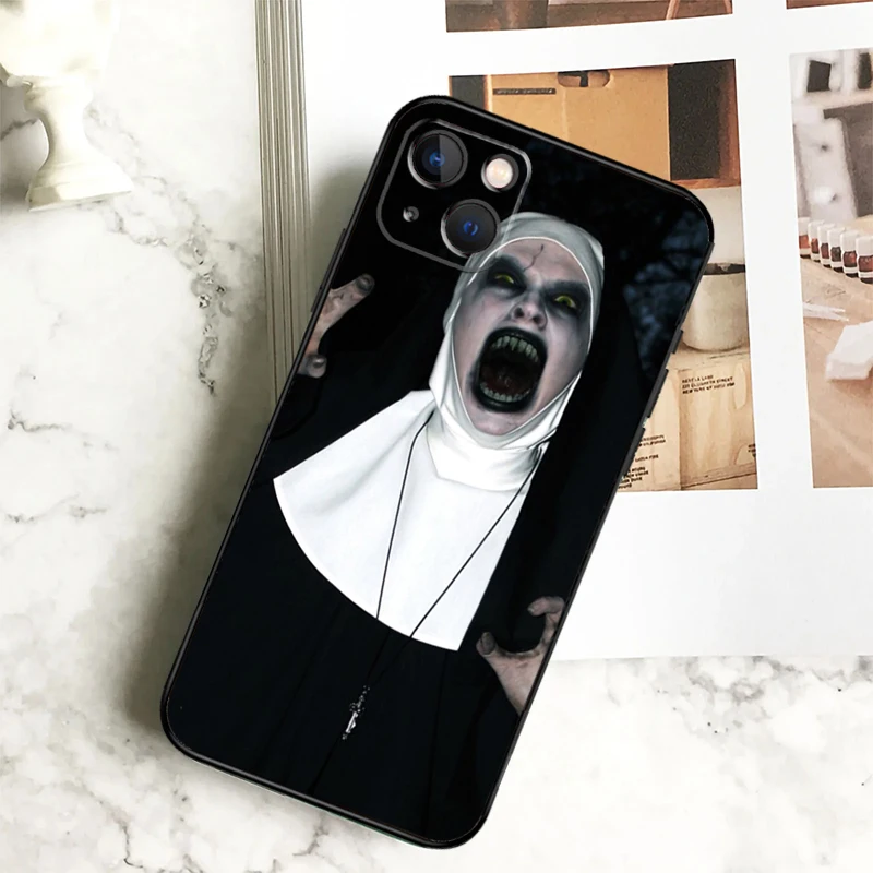 The Nun Valak Horror Phone Case For iPhone 15 16 14 Plus 13 12 Mini 11 Pro Max X XR XS Max 7 8 Back Cover